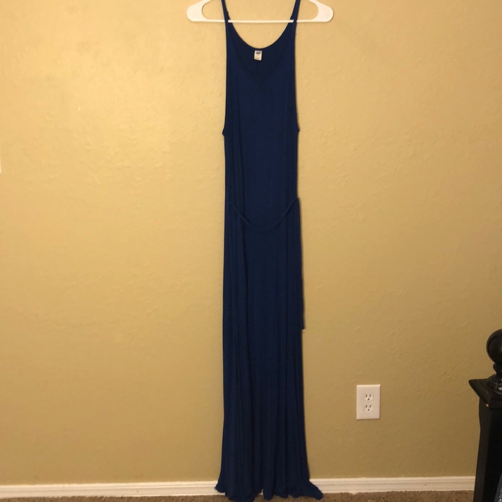 Old Navy Bright Royal Blue Maxi Dress Sz M